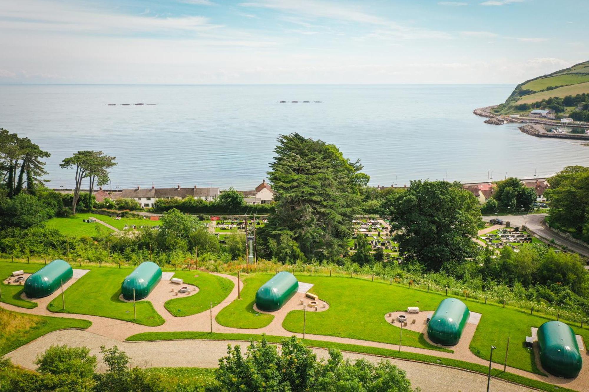 Glenarm Castle Ocean View Pods Hotel Exterior foto